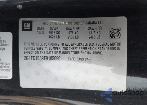 2014 Chevrolet Camaro 2Lt z USA, uszkodzony, nr VIN 2G1FC1E39E9185696